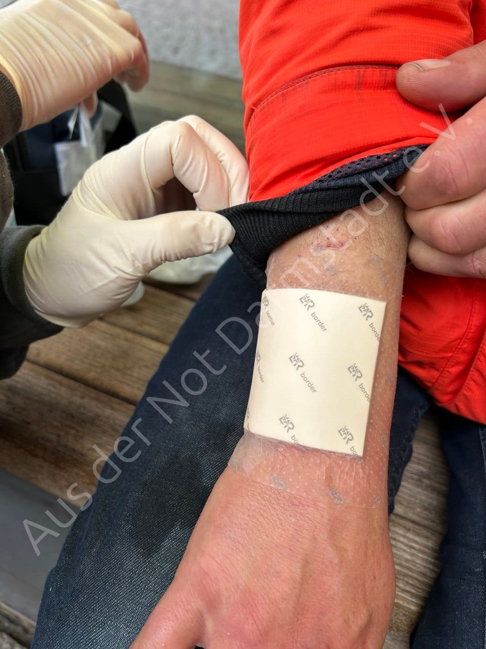 Wundversorgung auf der Straße