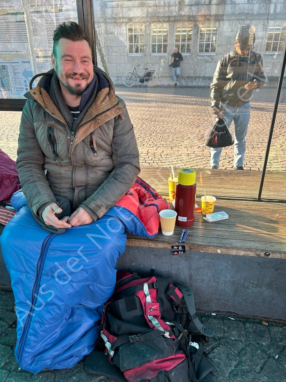 Weihnachten auf der Straße unterwegs